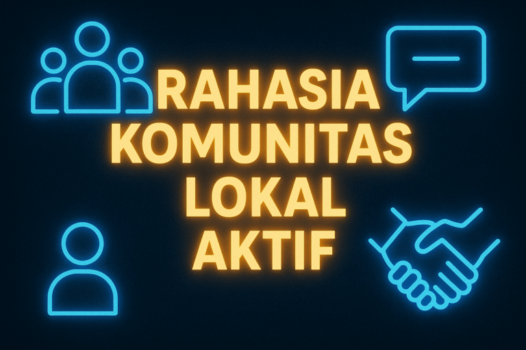 Rahasia Komunitas Lokal Aktif