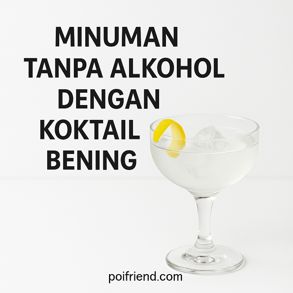 Minuman Tanpa Alkohol dengan Koktail Bening