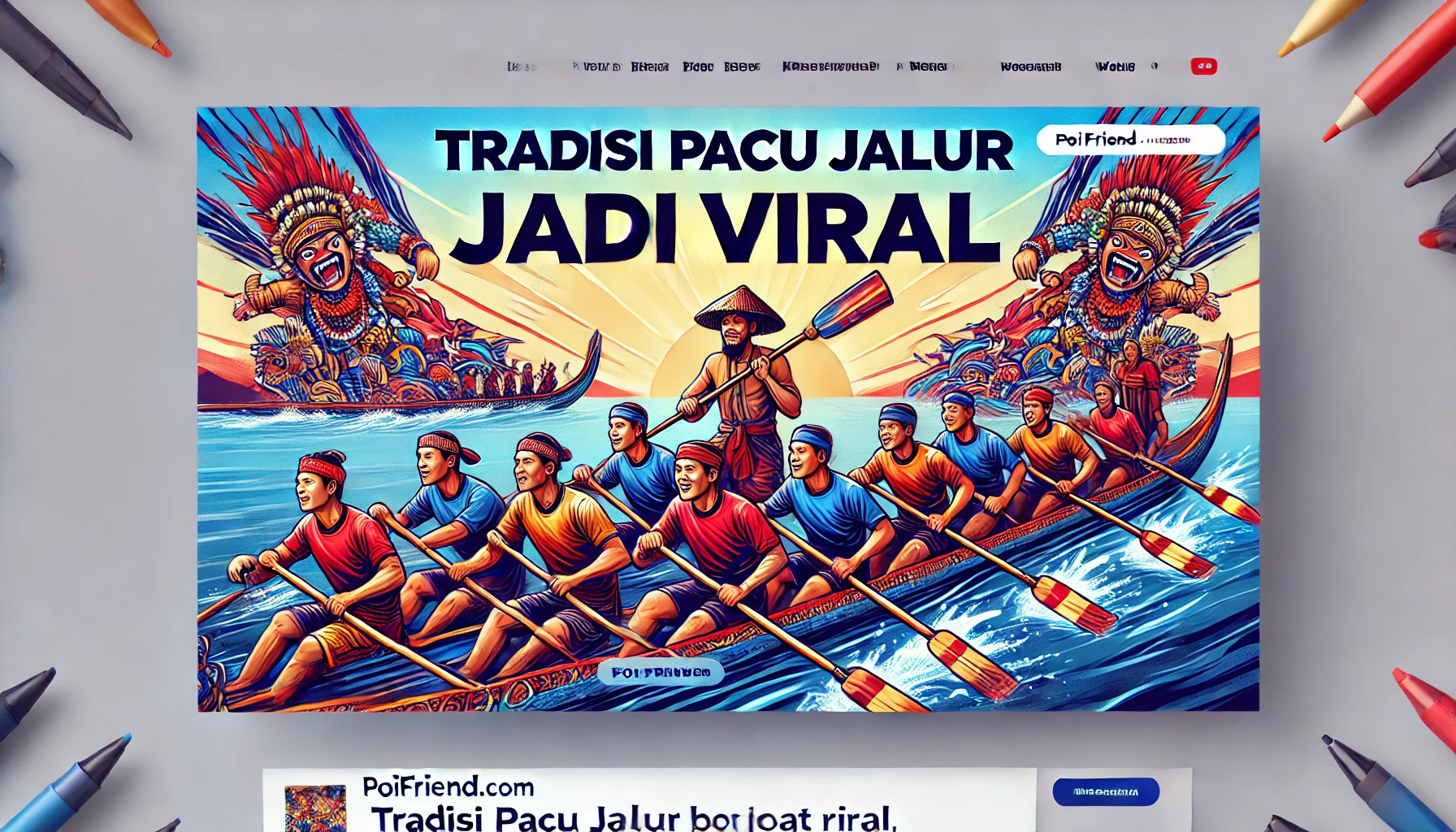 Tradisi Pacu Jalur Jadi Viral