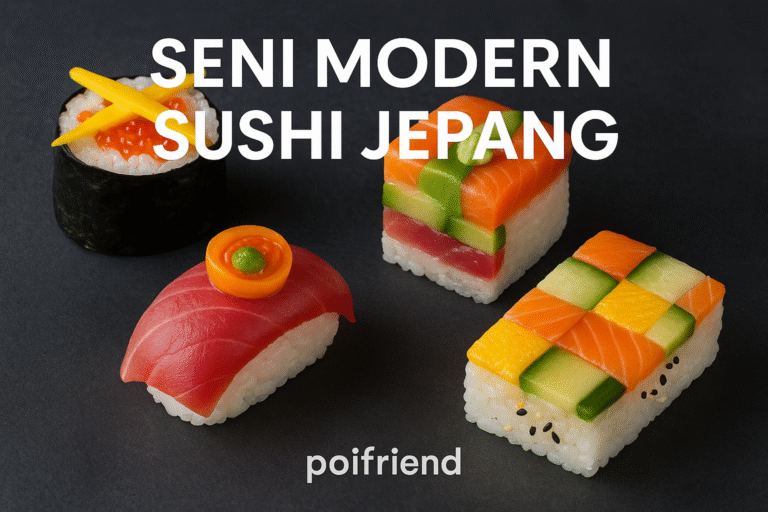 Seni Modern Sushi Jepang